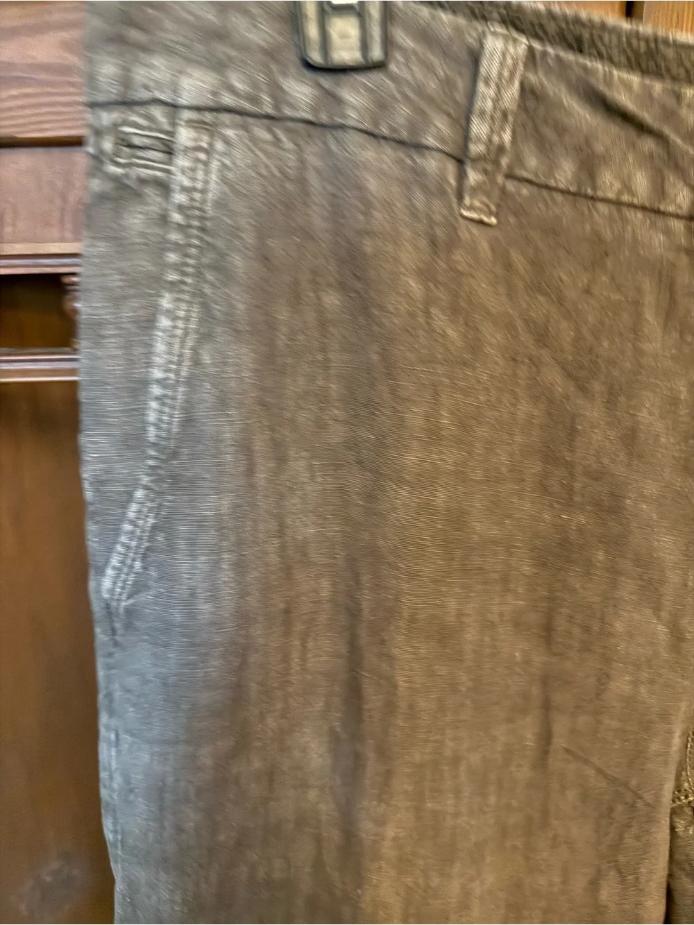 Men's Casual Linen-Blend Pants - Gray
